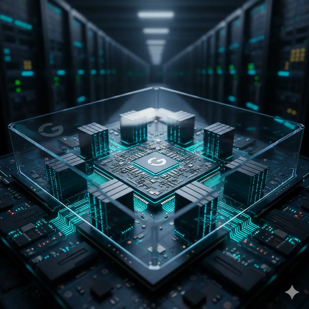 A futuristic digital network diagram showing a glowing Google “G” logo—representing Google’s AI Comeback and its resurgence as a leader in the next generation of artificial intelligence.